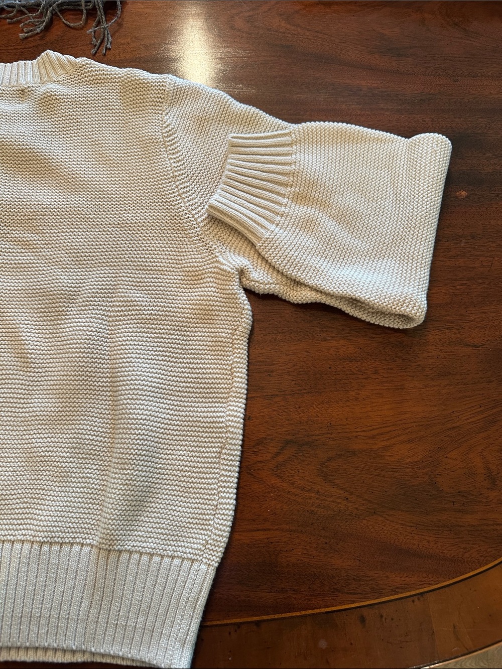 Old Navy Women's Cream Button-Up Textured Cardigan - Picture 6 of 12